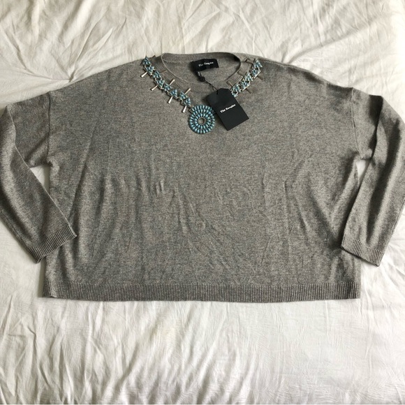 NWT The Kooples Cashmere and Wool Blend Sweater - Picture 3 of 8